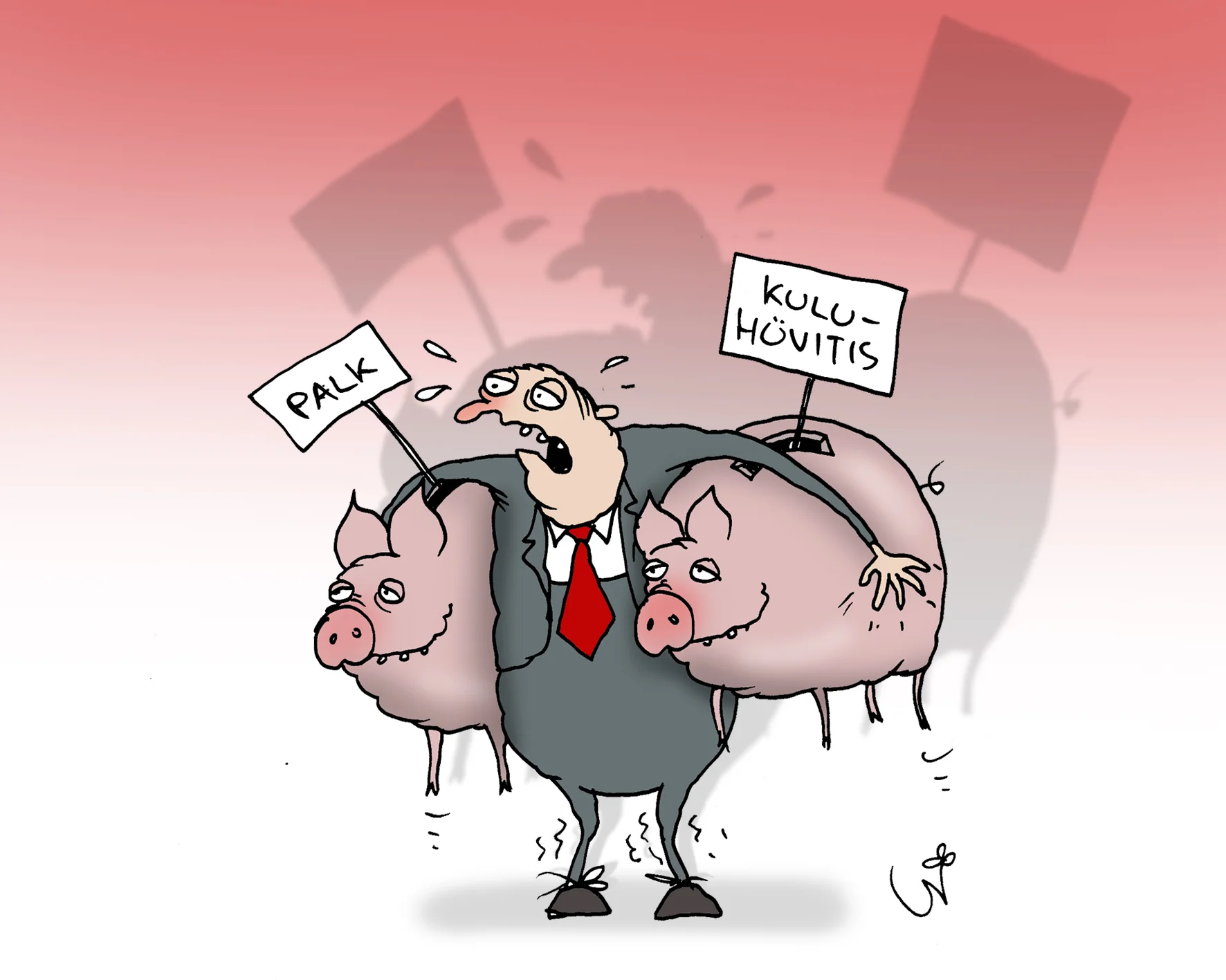 04.12 (illustratsioon: Urmas Nemvalts) Likvideerida RK liikmete kuluhüvitiste süsteem, tõstes vajadusel liikmete palka. Miks? RK liikmete kuluhüvitiste tänane süsteem kahjustab parlamendi mainet ja tekitab tarbetut bürokraatiat.