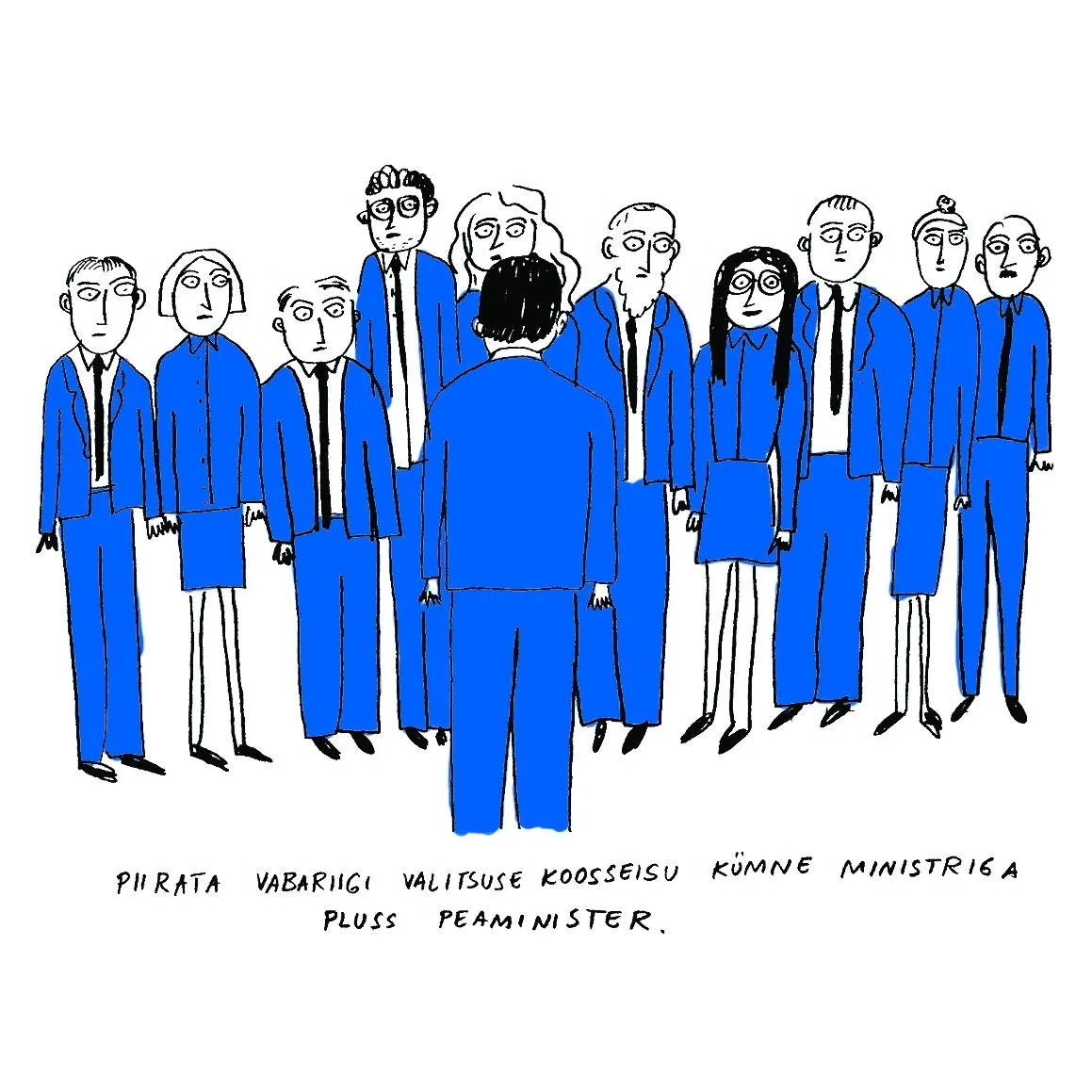11.12 (illustratsioon: AW Stuff) Teeme ettepaneku piirata Vabariigi Valitsuse koosseisu 10 ministriga + peaminister. Miks? Et jõuda kiiremate lahendusteni ning kokkulepeteni valitsuse tasandil ja tõsta valitsuse efektiivsust probleemidele reageerimisel.