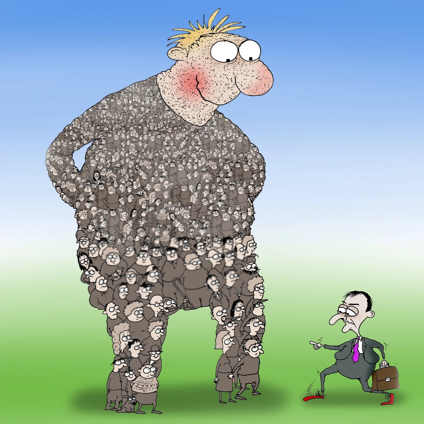 18.12 (illustratsioon: Urmas Nemvalts) Teeme ettepaneku viia õigusesse sisse kohaliku rahvaalgatuse instituudid. Miks? Et rahvas saaks otsustada konkreetseid - mitte üldiseid - kohaliku elu küsimusi rahvahääletuse teel.