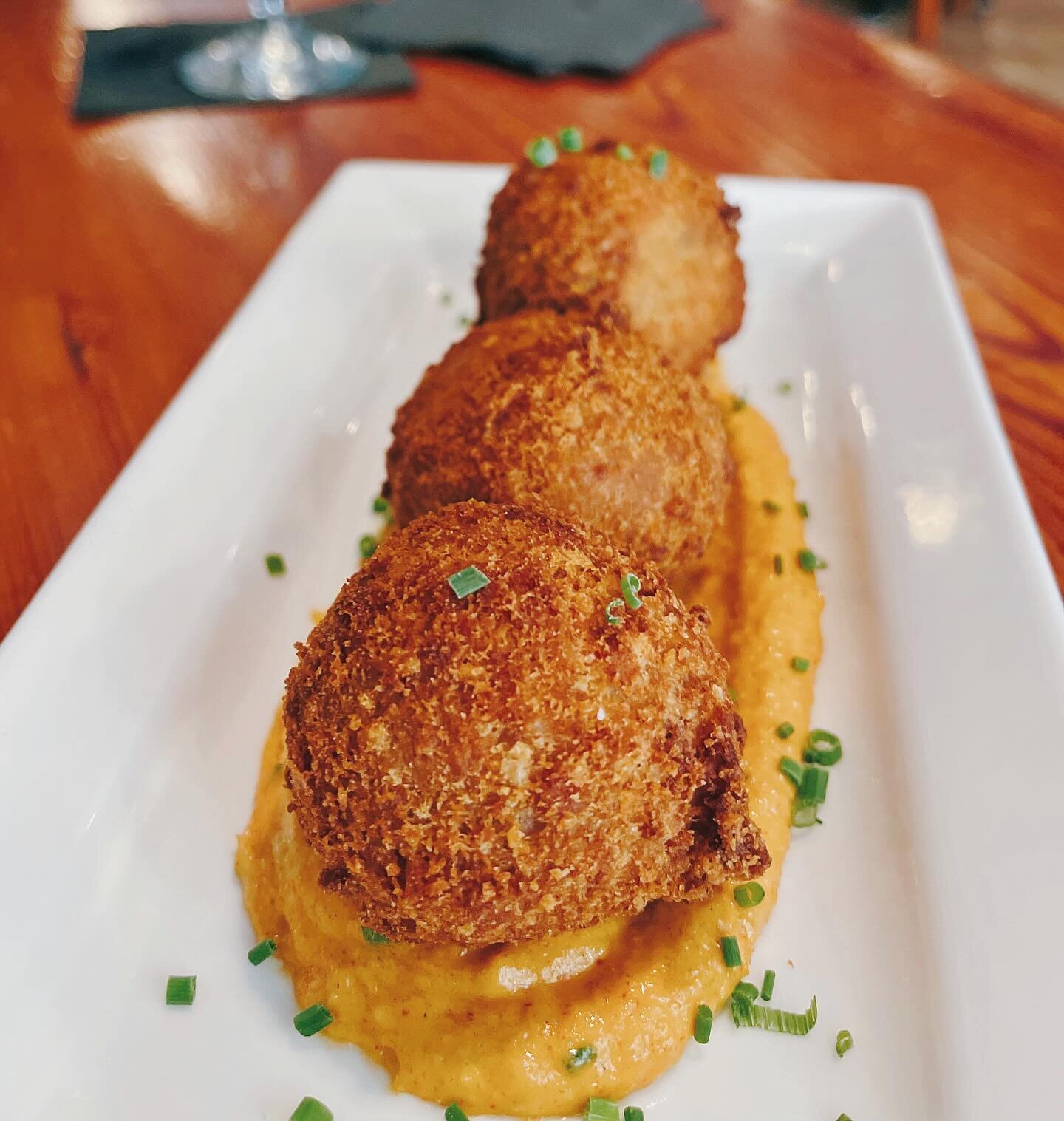 Stop In &amp; Try Our Housemade Boudin Balls from Locally-Sourced Boudin over Housemade Red Remoulade ⚜️ Open 11AM to 9PM!