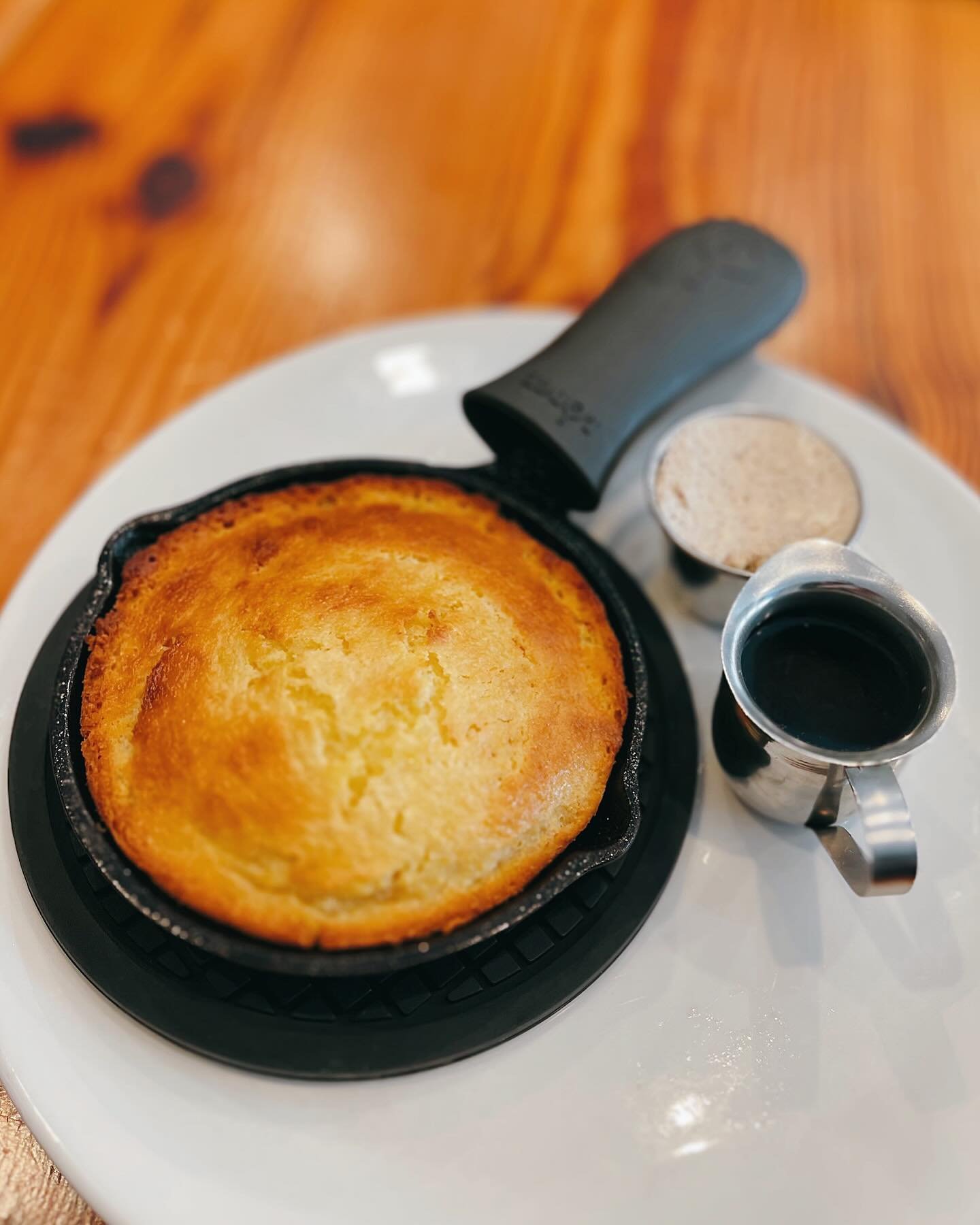 Stop In &amp; Enjoy Our Famous Skillet Cornbread with Maple Bourbon Glaze for a Taste You Won&rsquo;t Forget! 🍽 Open 11AM to 9PM!