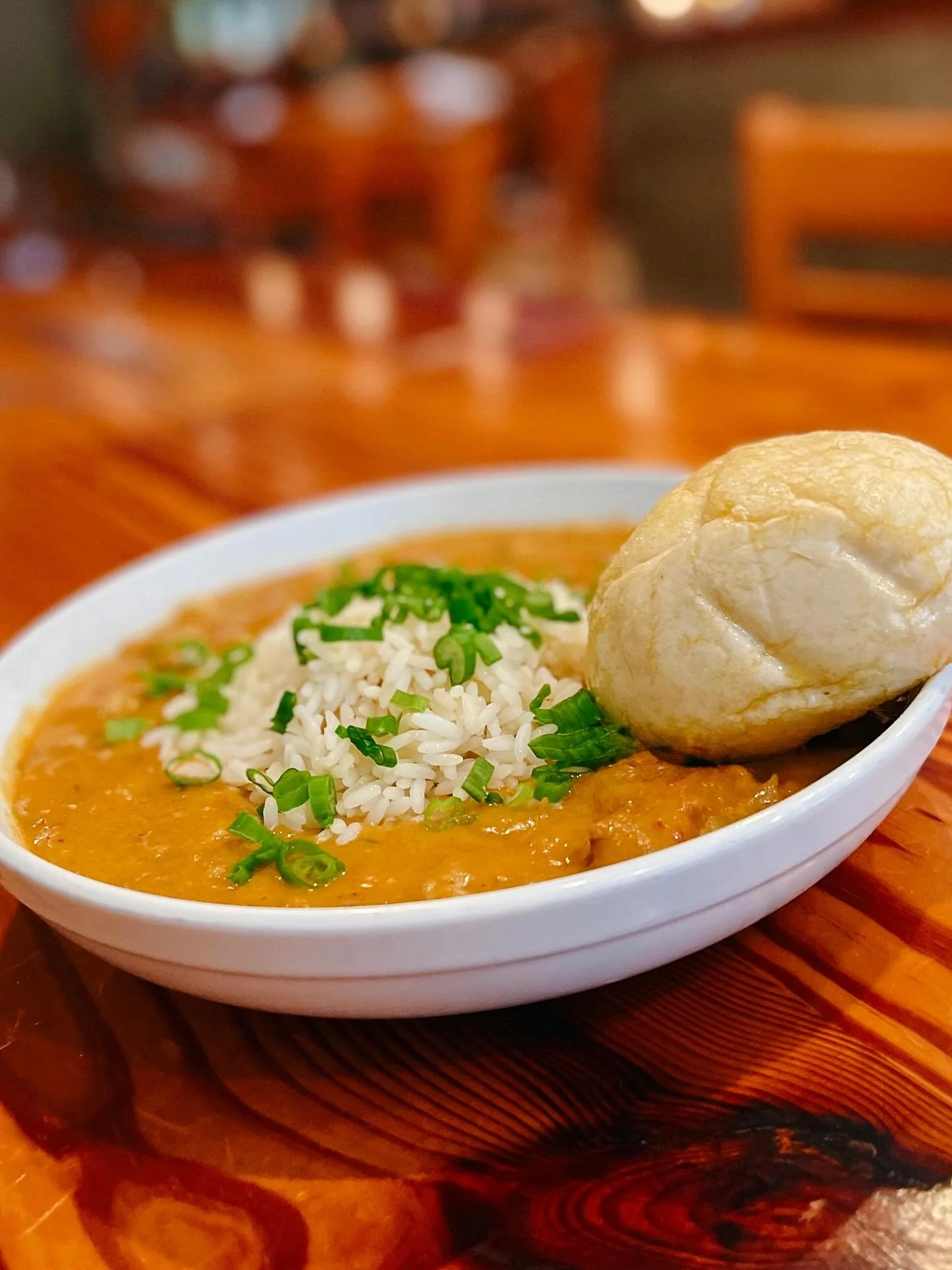 Warm Up with a Bowl of Our Crawfish Étouffée! 🍽️ Open 11AM to 9PM!