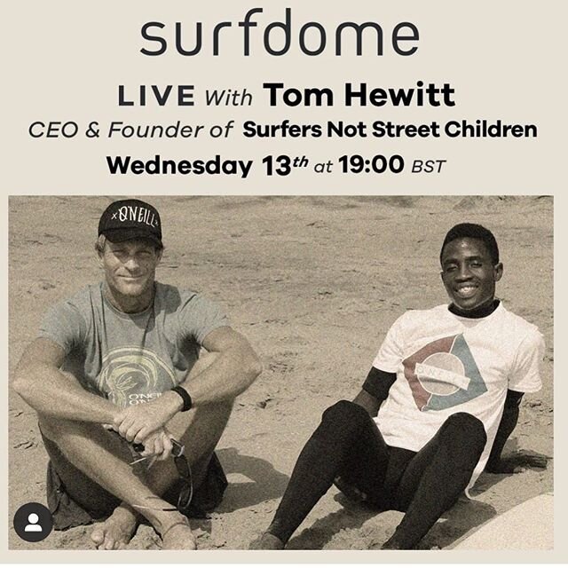 Tonight, @tomhewittmbe (our founder) will be joining our friends over in Europe, @surfdome for a chat about Surfers Not Street Children. It will be on a Surfdome Insta Live. We&rsquo;ll be stoked to see you there! #surf #surfing #surfers #durban #tofo #SouthAfrica #Mozambique #Africa