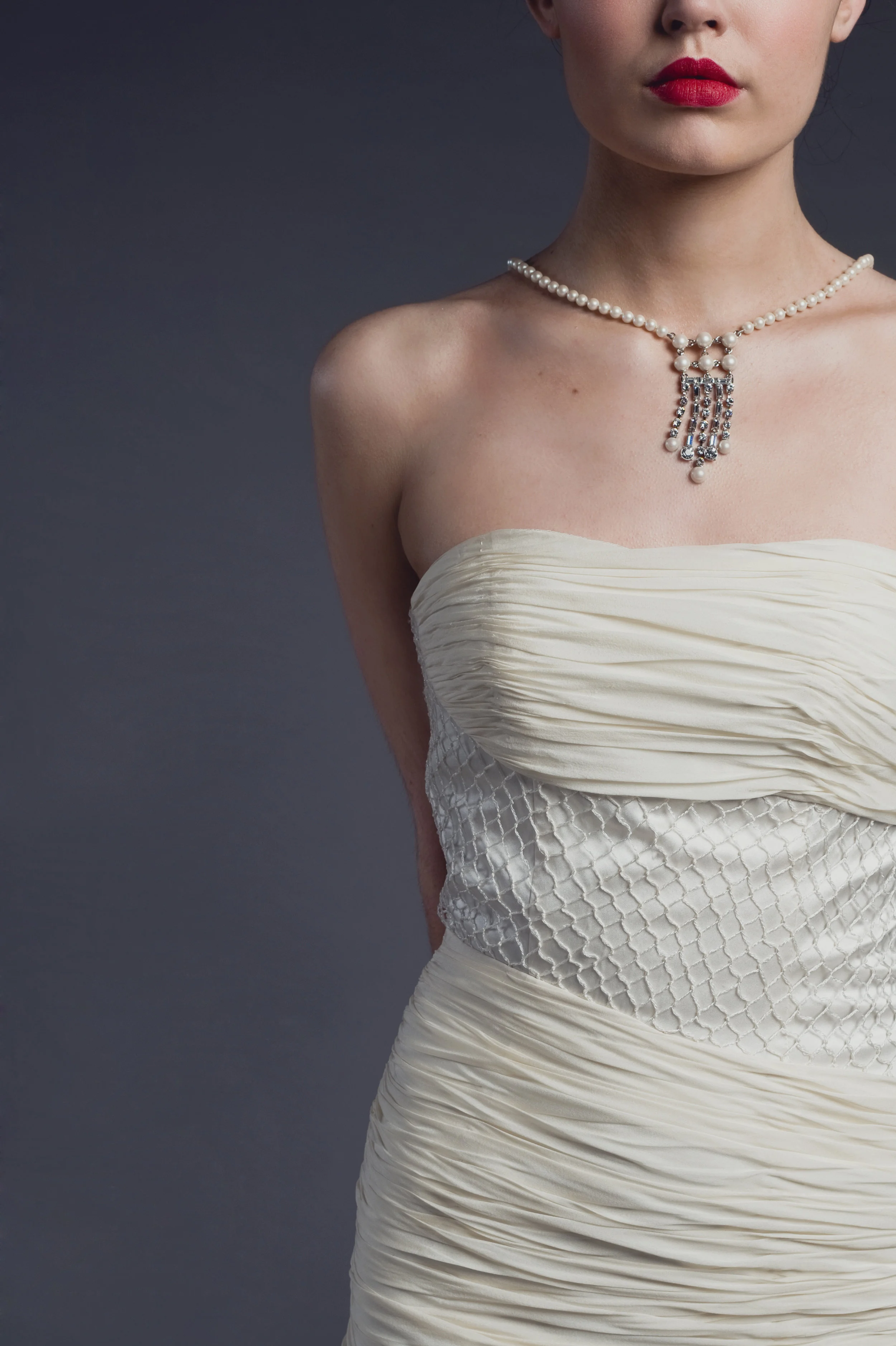 Jewellery A touch of sparkle can be the perfect finishing touch. Our jewellery hails from the 1920’s on wards. We have stunning earrings, rings, bracelets and necklaces. There’s nothing quite like the sparkle and shine of vintage rhinestones.