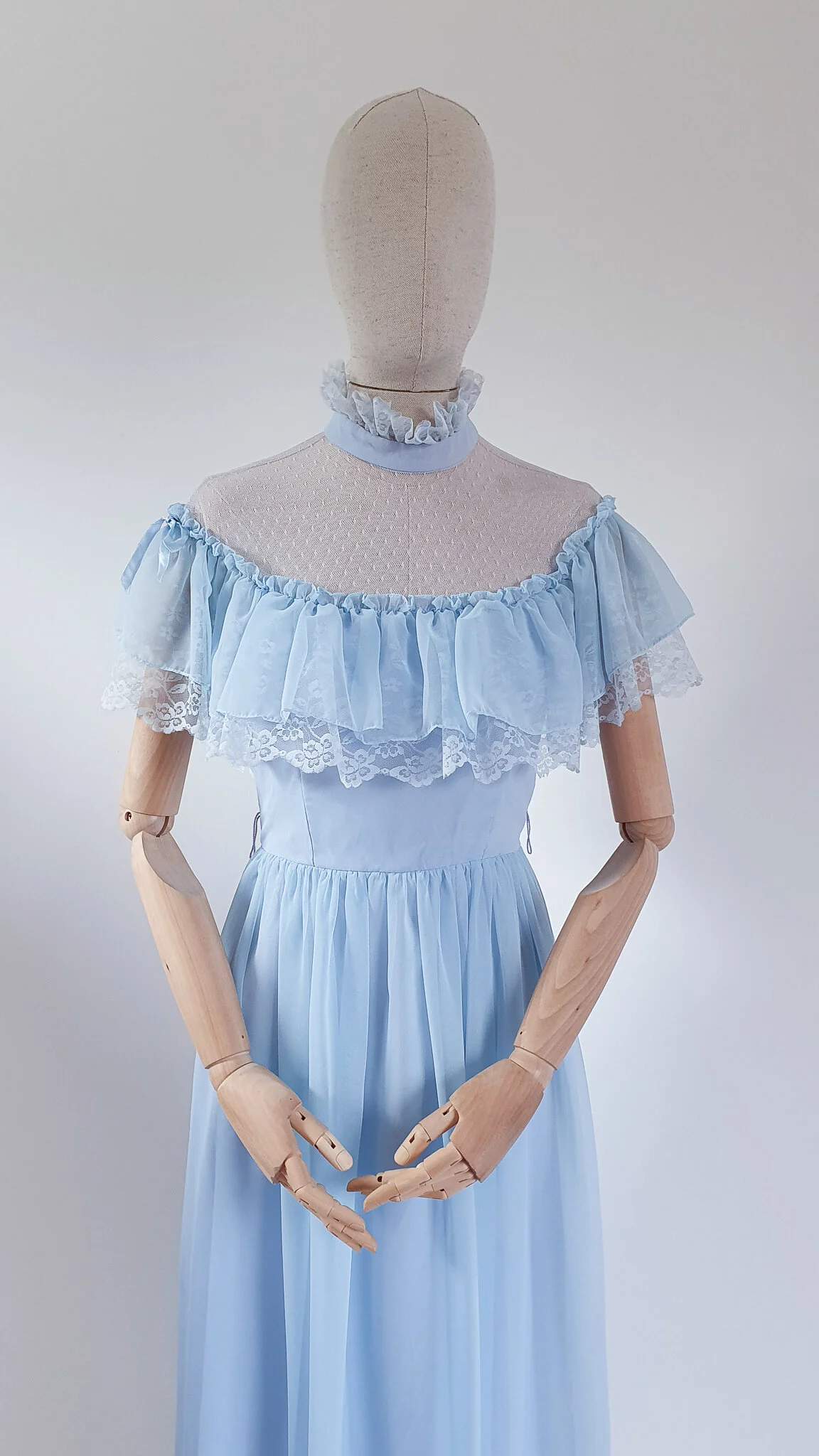 dirty blue dress Sexy Dusty Blue Long Off-the-shoulder High Split Prom Dresses main image 1
