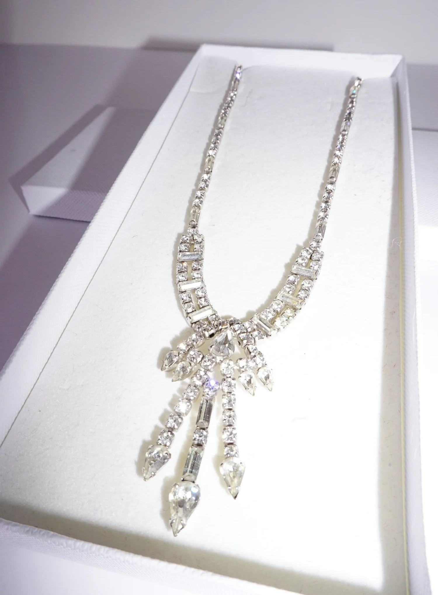 Dirty Fabulous — 1950's Kramer Rhinestone Necklace