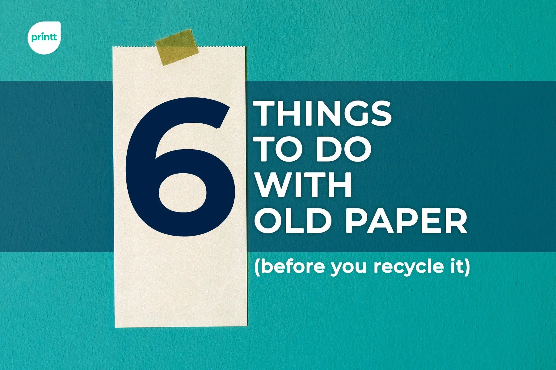 6 things to do with old paper (before you recycle it) 
