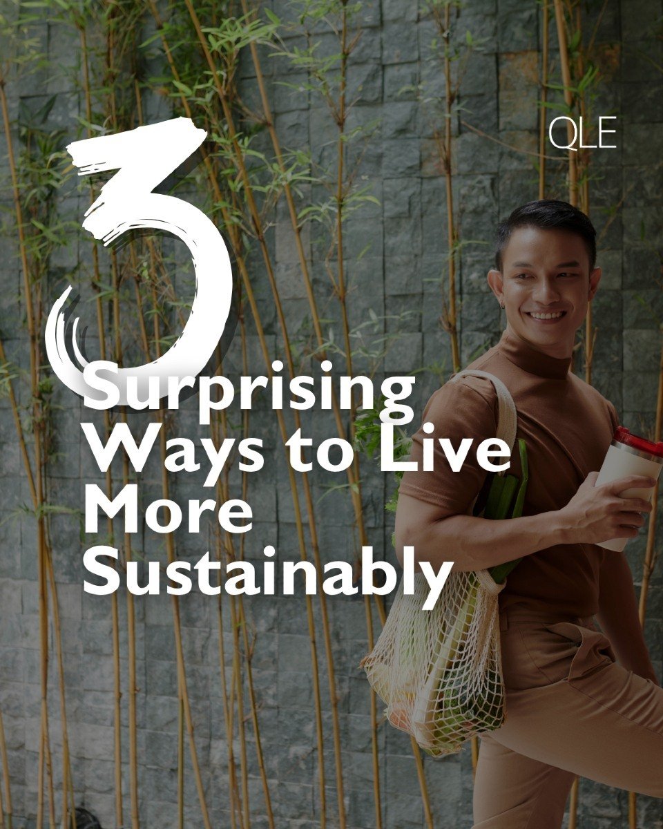 Ready for a fresh take on going green? ♻️

In today&rsquo;s carousel, we&rsquo;re breaking down 3 unconventional (but totally doable!) ways to live more sustainably.
We&rsquo;re talking style-inspired upcycling, a no-waste pantry strategy, and even r