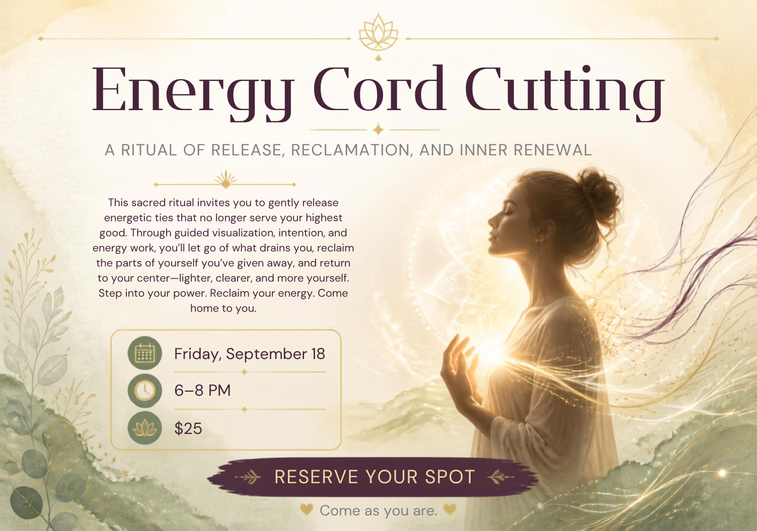 Energy Cord Cutting: A Ritual of Release, Reclamation, and Inner Renewal