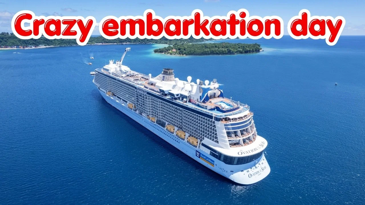 We are officially back at sea! We are taking you along for our embarkation day on Royal Caribbean’s newly amplified Ovation of the Seas