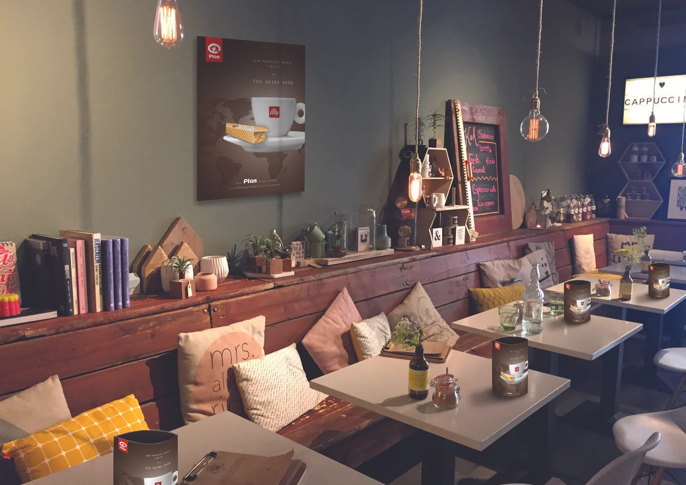   Experience  Furthermore, everybody in the restaurant can see you supported the charity, which will be positive for ‘feeling good when doing good’. 