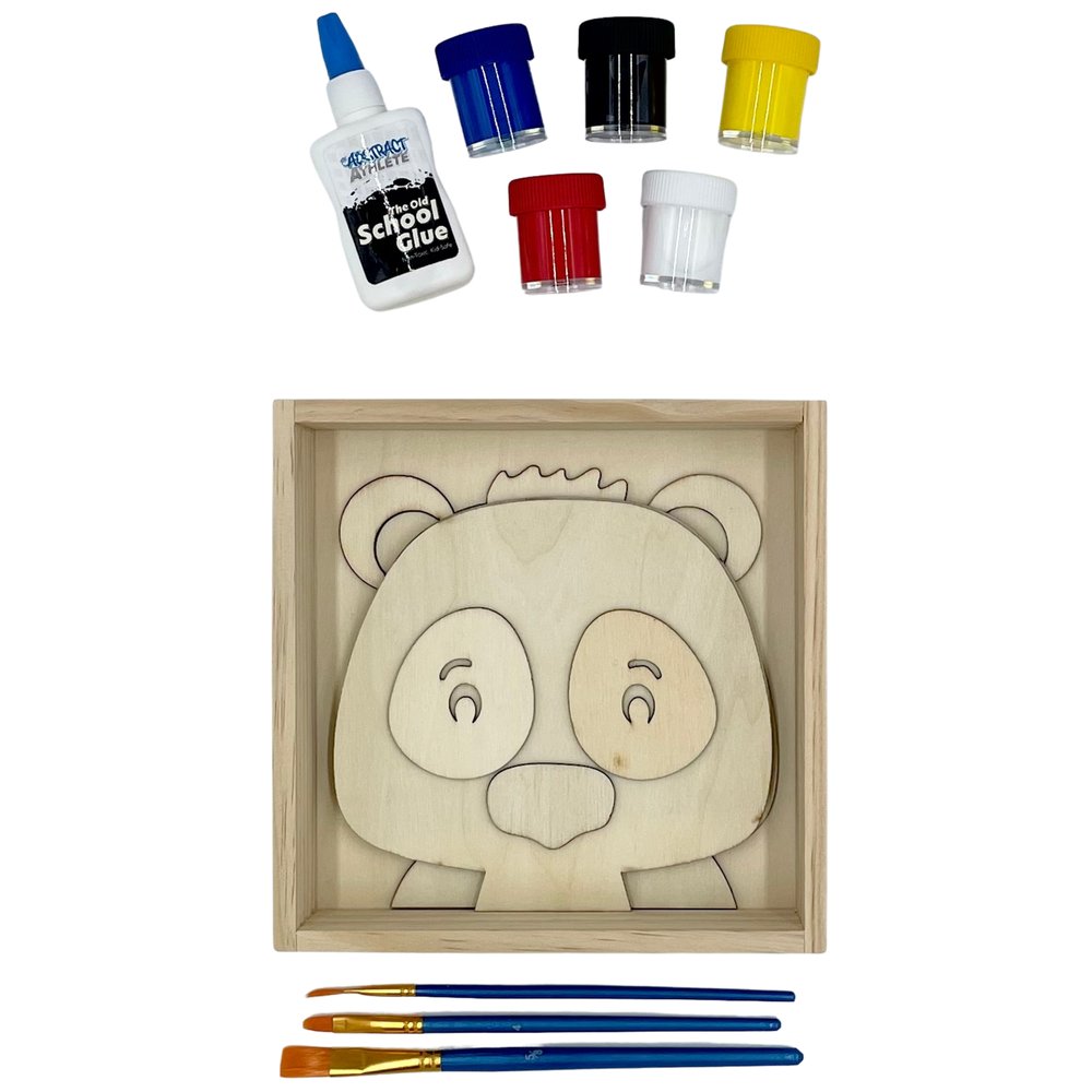 The Grizzly Bear - Paint & Puzzle Kit — THE ABSTRACT ATHLETE