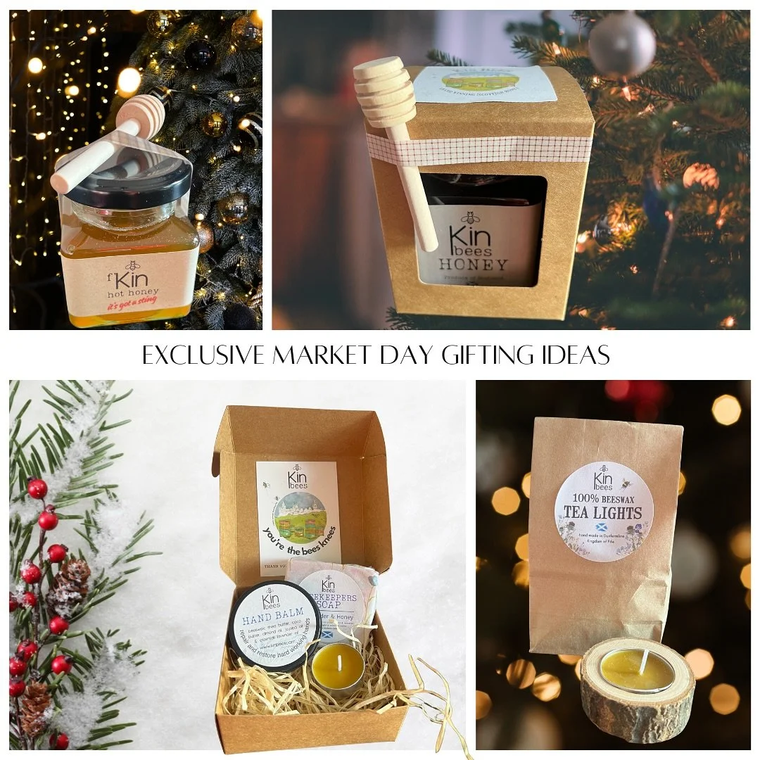We&rsquo;re bringing 4 exclusive gifting options to @dunfermlinecityartisanmarket tomorrow that aren&rsquo;t even in our web shop yet!

Option 1 - a wee 5oz jar of our f&rsquo;Kin Hot Honey complete with mini dipper it&rsquo;s the perfect accompanime