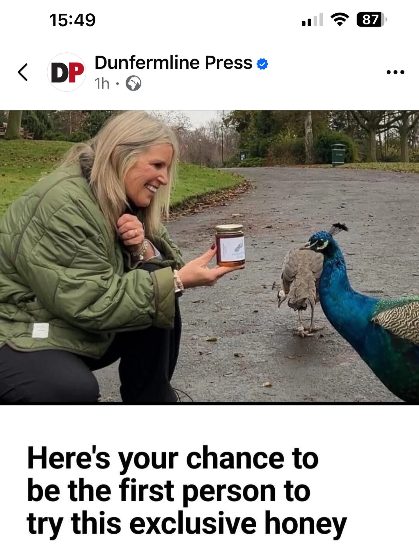 Lovely wee write up on our Christmas fundraiser in the @dunfermline.press this week. 

Thank you to everyone who&rsquo;s already bought tickets - they&rsquo;re on sale until noon on the 19th! 

🦚🐝