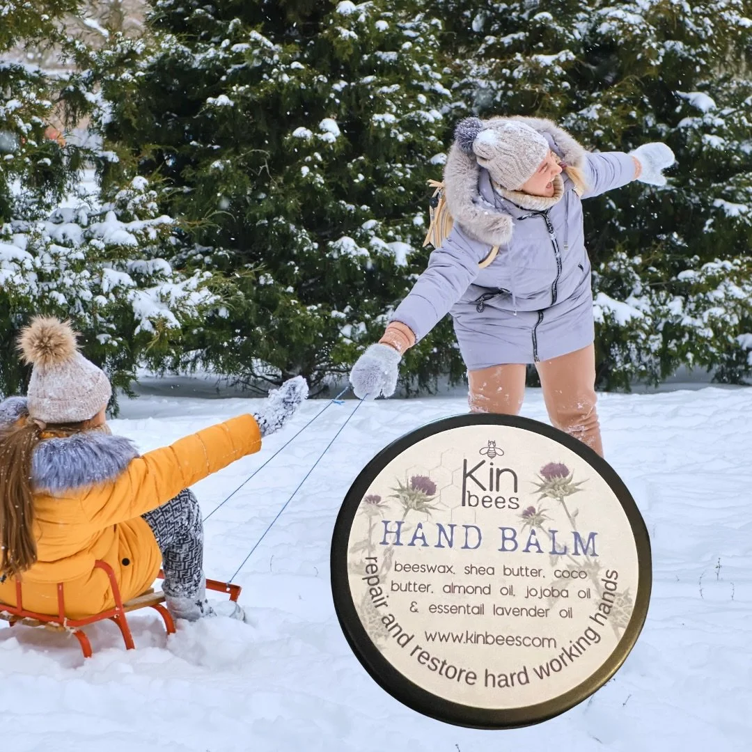 Hands work extra hard in Winter . Protect and repair with our beekeepers balm made with beeswax from our own hives and organic butters. 

Available from the web shop and @abbot.house #dunfermline