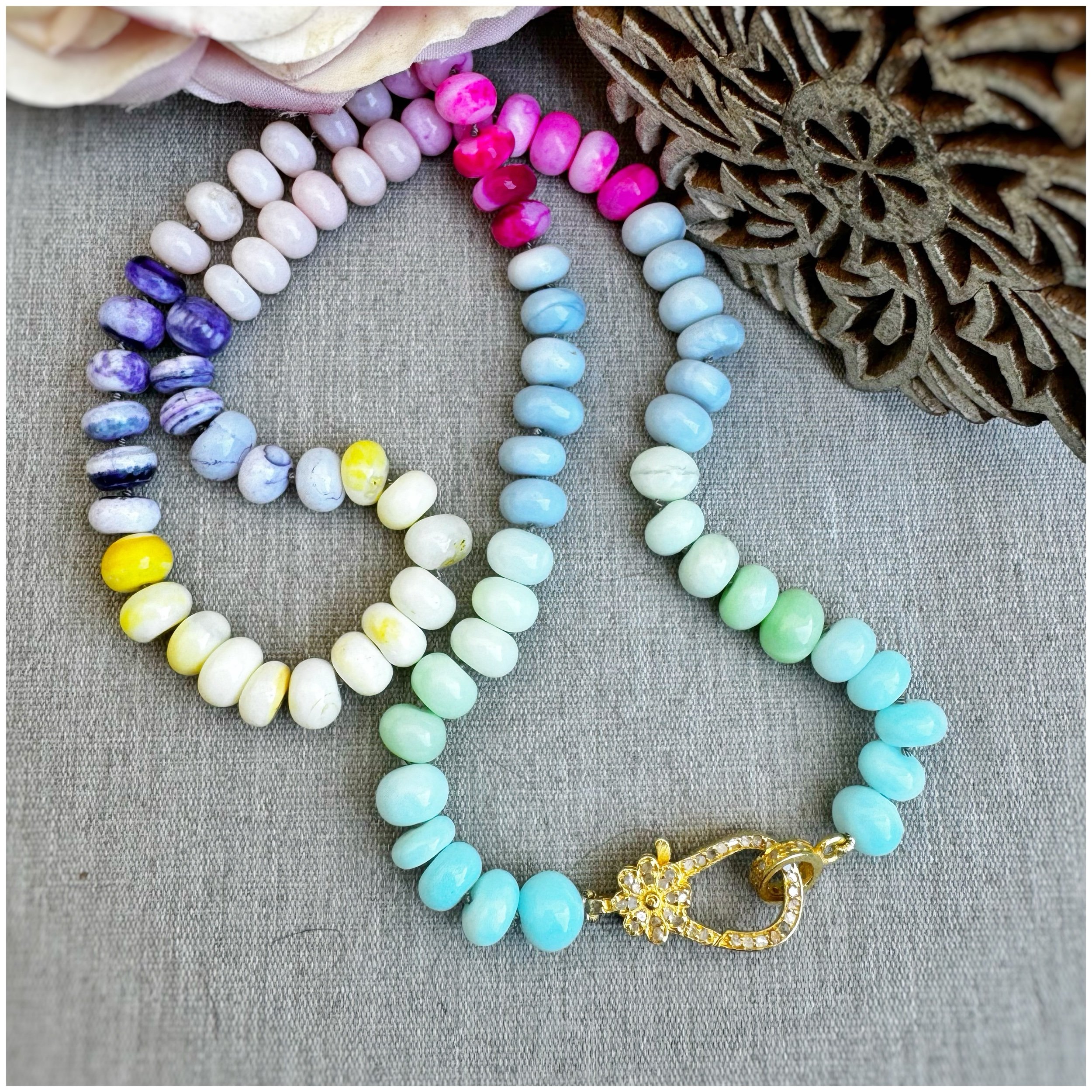 Multi-stone Chalcedony Necklace