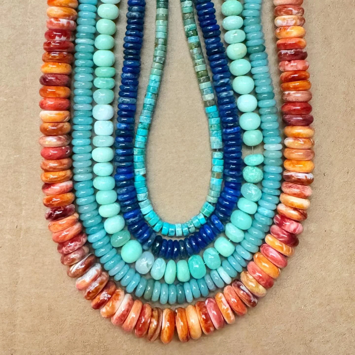 I can never get enough of beautiful gemstones! #spinyoyster #amazonite #opal #lapis #turquoise