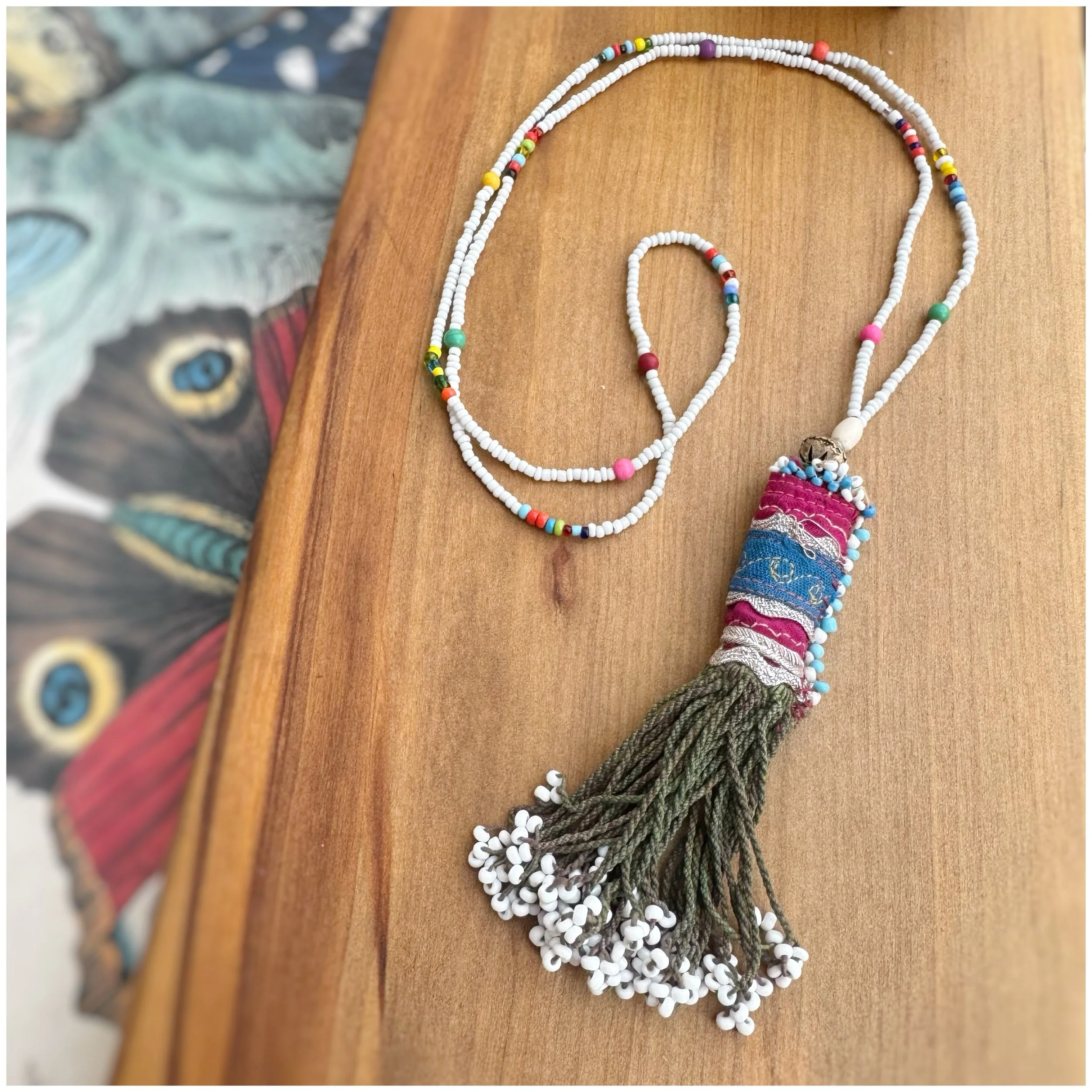Beaded Bo-ho Tribal Tassel Necklaces