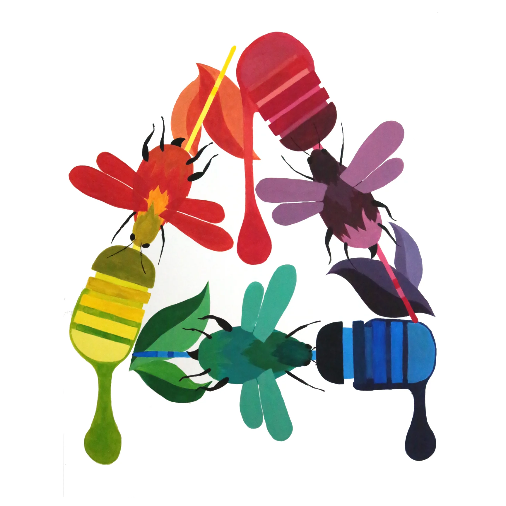 Bee and Honey Color Wheel