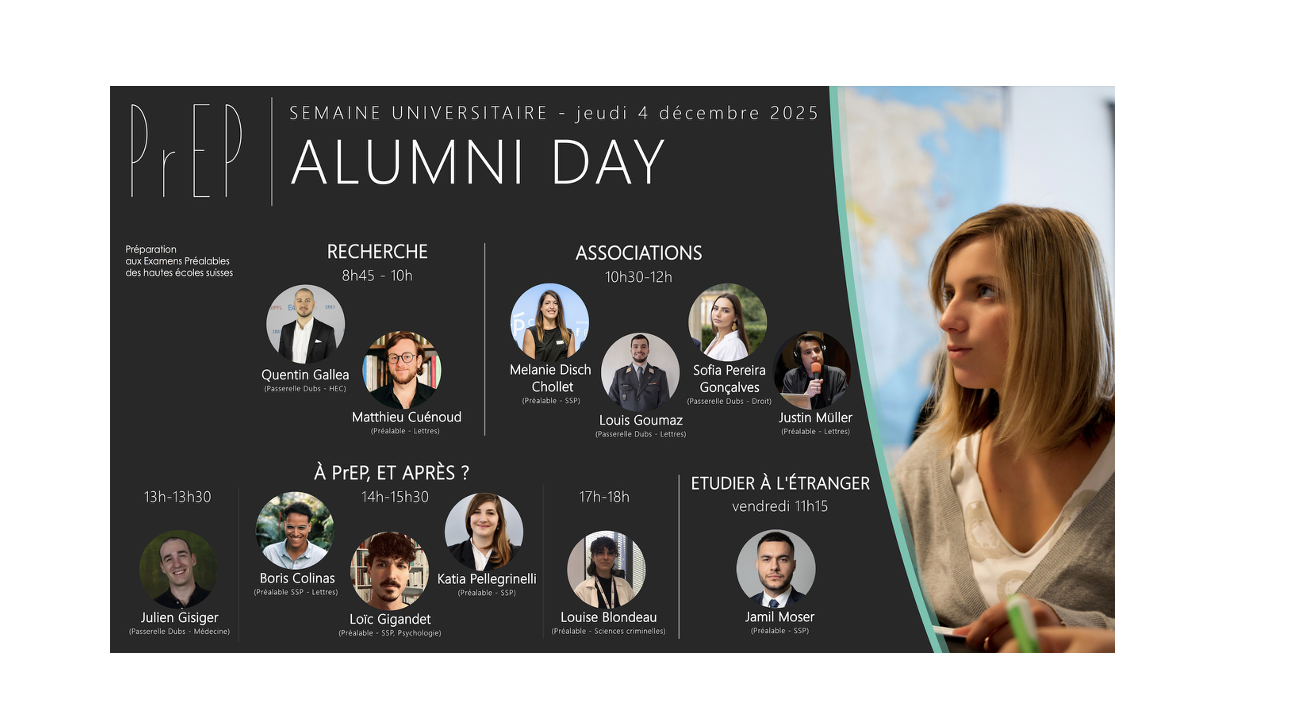 Nos ALUMNI reviennent! ALUMNI DAYS à PrEP! 