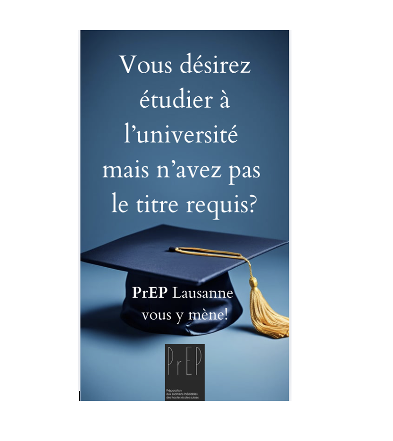 Envie d'étudier à l'université SANS maturité? 4 ou 5 branches par faculté!