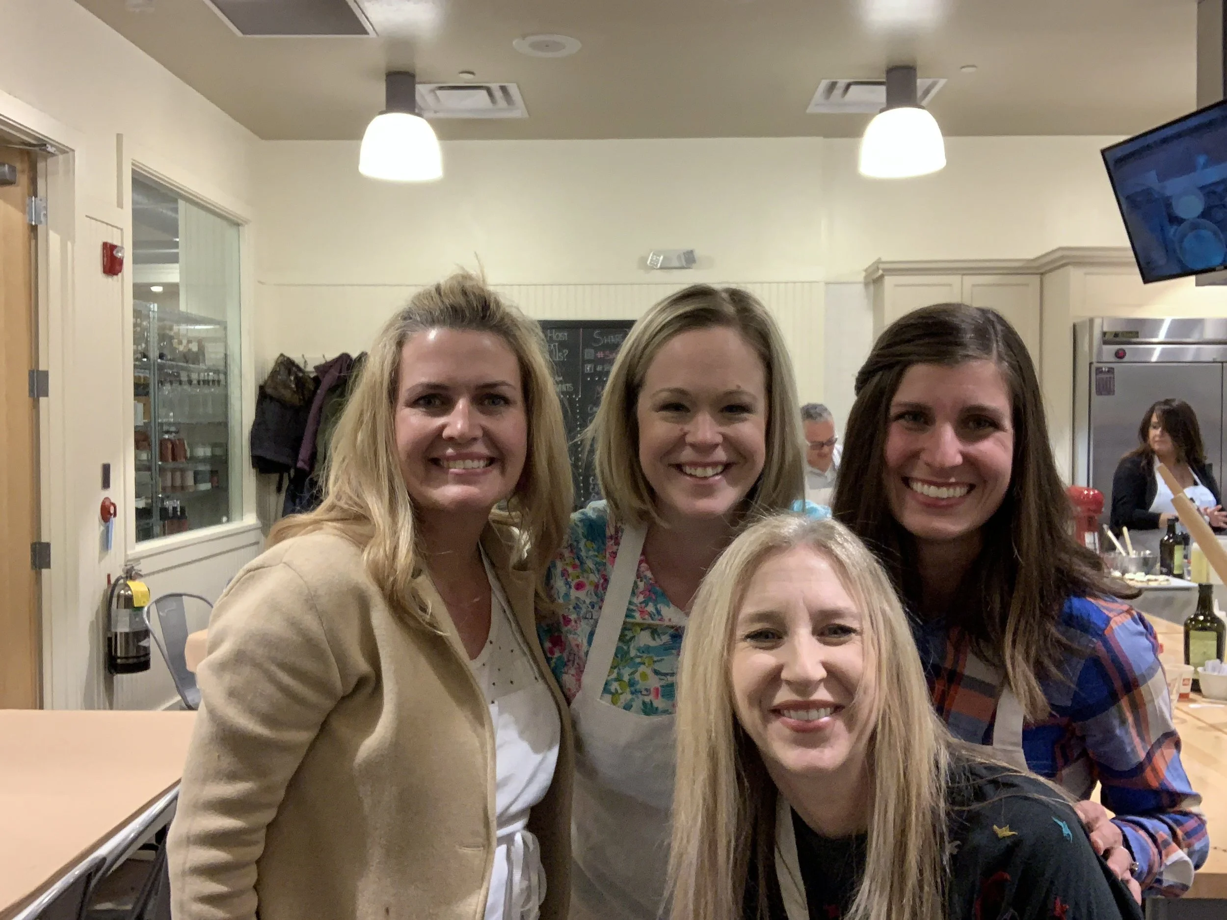 Nicole, Allie, Ginny, and me. We realized tonight that this was our SIXTH year together celebrating our favorite things and our favorite people!