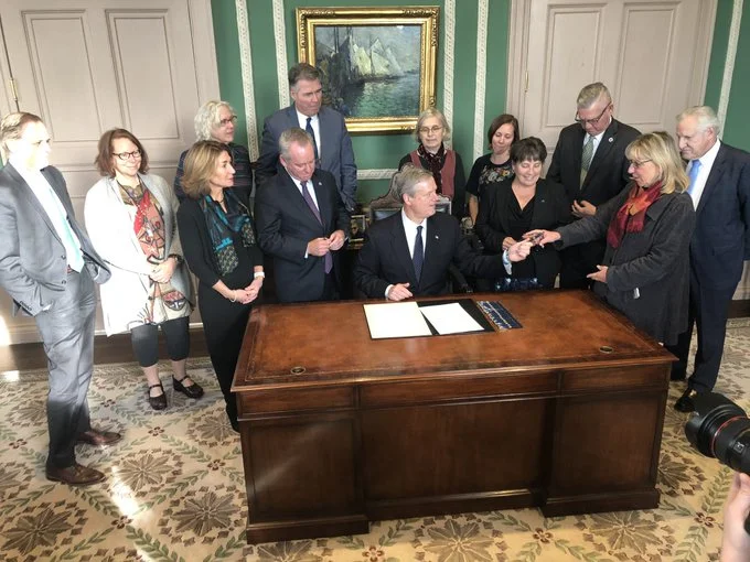 Senate President Spilka Attends Signing of Higher Education Transparency and Stability Bill