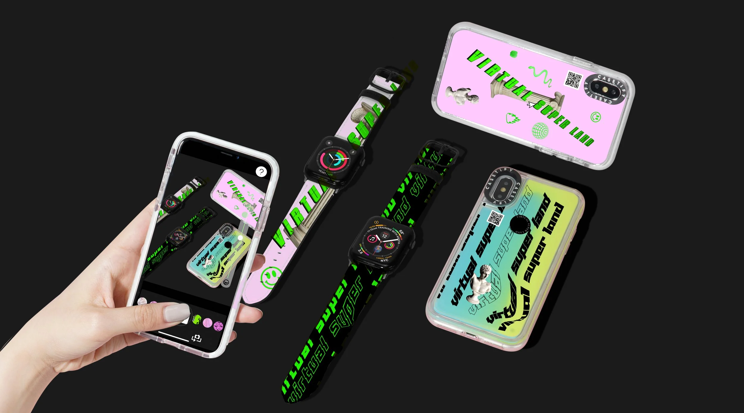 Virtual Super Land x Casetify campaign 