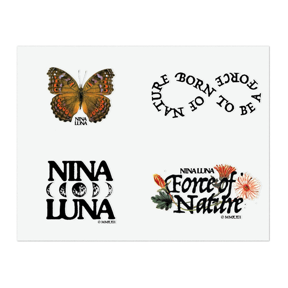 Nina Luna 4-Sticker Sheet — Nina Luna