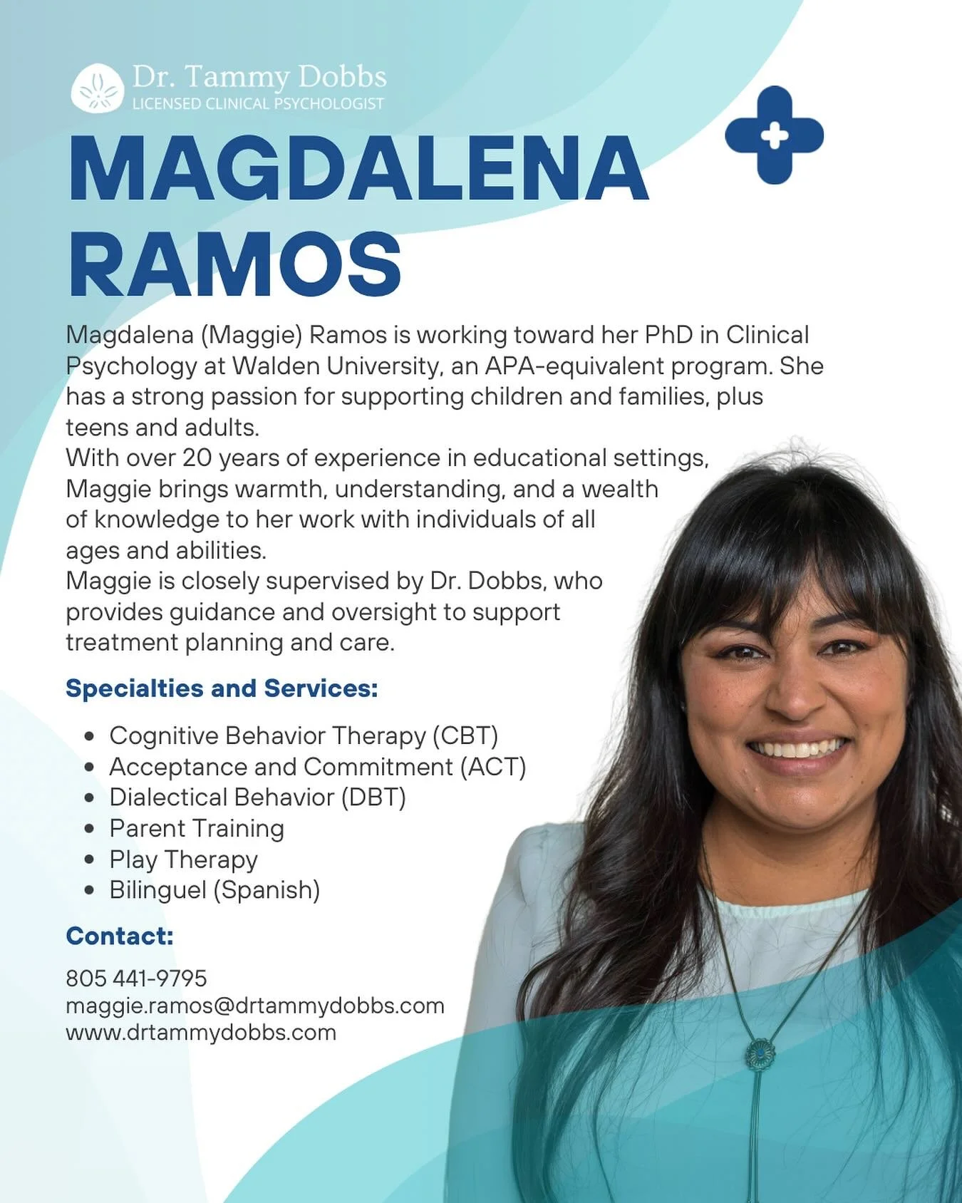 We are so fortunate to have Maggie as part of our team! Please reach out for scheduling information.