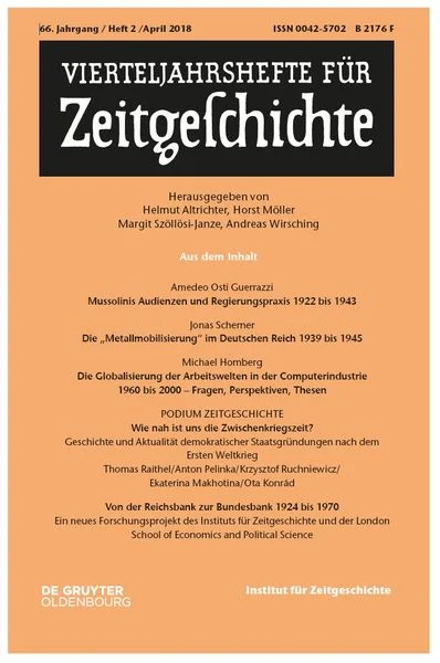 Ota Konrád. Widersprüchlich und unvollendet. Die Demokratie der Ersten Tschechoslowakischen Republik 1918 bis 1938.