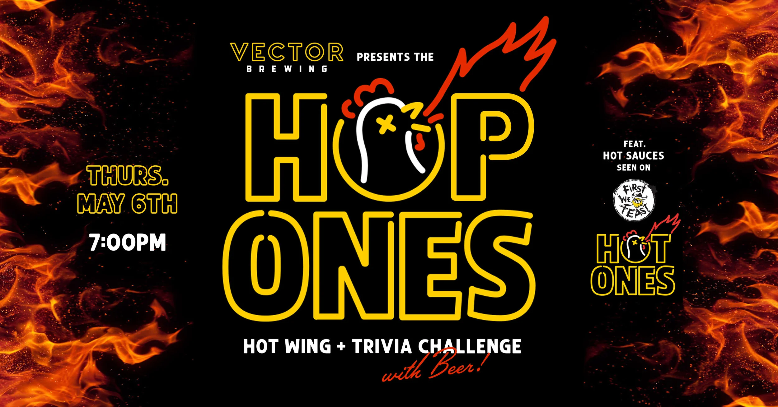 Hop Ones Spicy Wings Challenge ... with beer!