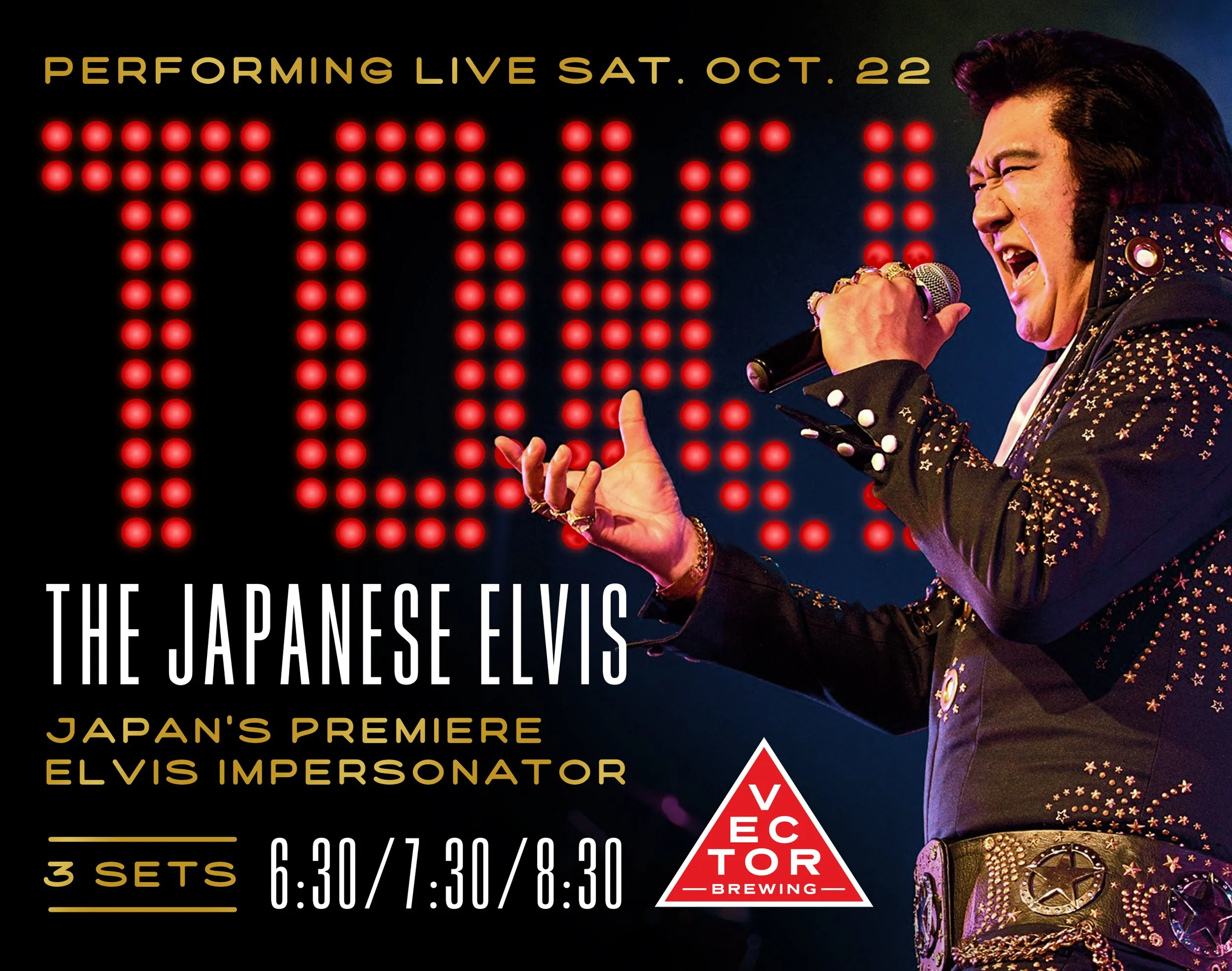 Toki "The Japanese Elvis" performs LIVE at Vector