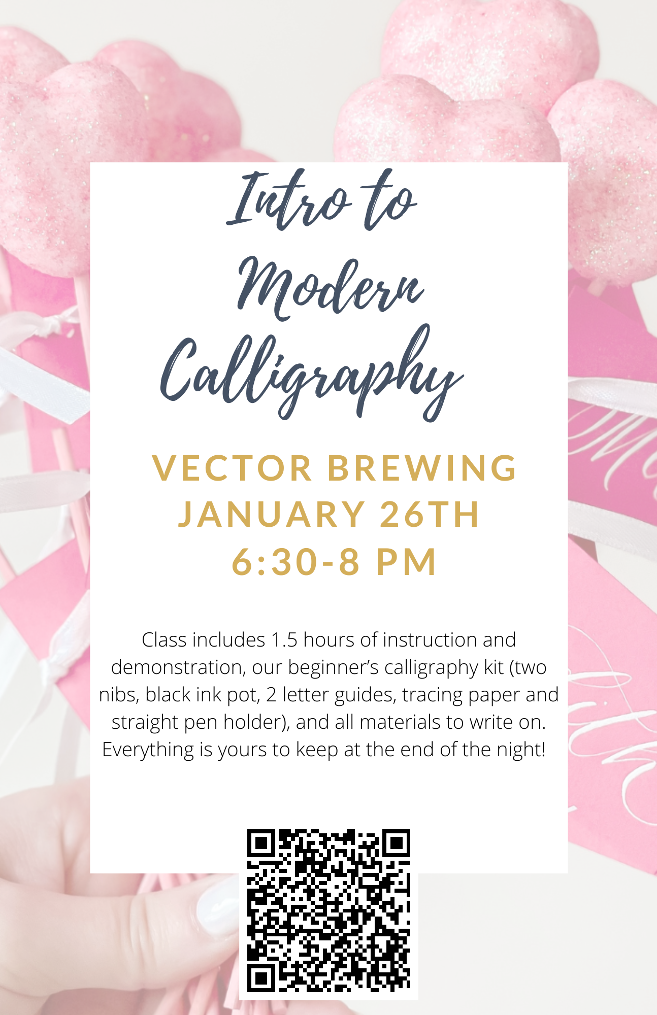 Galentine’s Calligraphy Class for Beginners