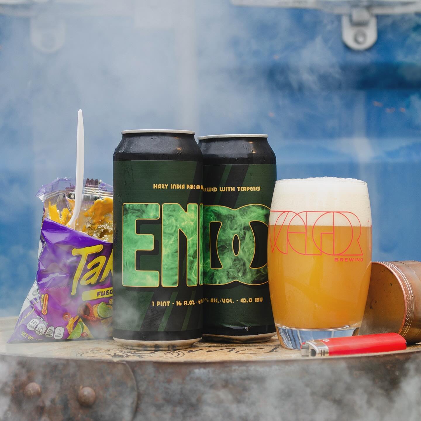 Happy 4/20! We&rsquo;re celebrating our 4th anniversary today, and if you thought we were cashed on the special releases, you would be so wrong. There&rsquo;s one more joint dropping today&hellip;

💨𝑬𝑵𝑫𝑶 / Hazy IPA with Terpenes / 6.9% ABV / 42.