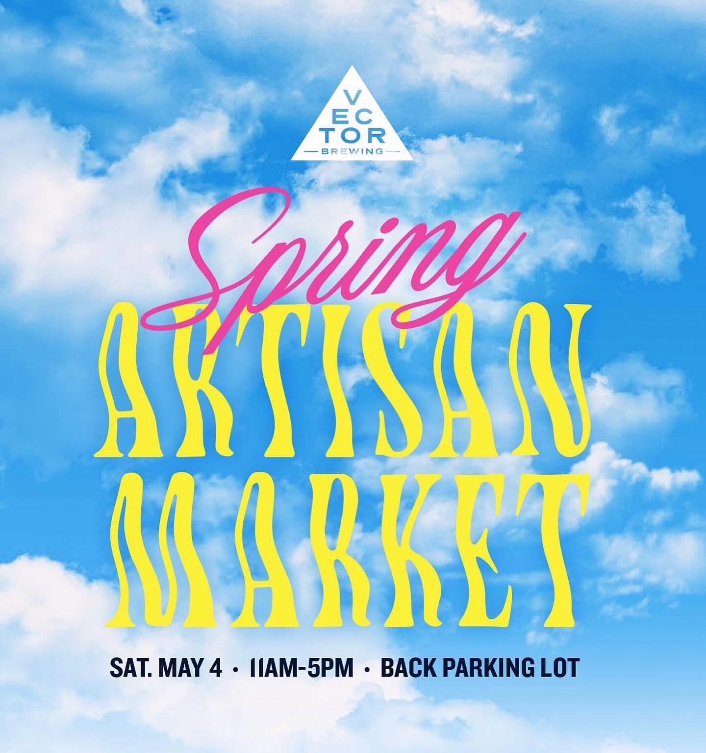 15% chance of showers.☁️
100% chance of shopping.🛍️ 

Join us today for our Spring Artisan Market, going on in our back parking lot until 5pm today. The weather appears to be cooperating with us, so let&rsquo;s show these local, small businesses som