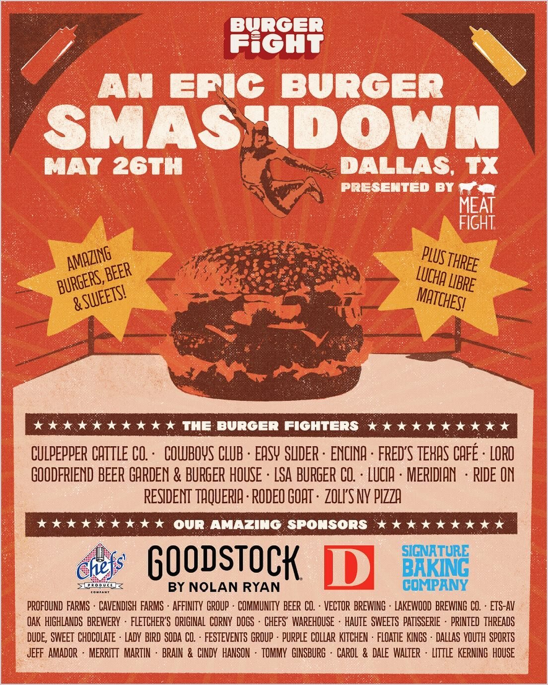 Burgers, beers, AND wrestling? Count us in!🍔🍻💪

We&rsquo;re proud to be partnering with @meat_fight for the most epic, bada$$ throw down in town. On Sunday, May 26, yours truly will be serving up beers at 𝗕𝗨𝗥𝗚𝗘𝗥 𝗙𝗜𝗚𝗛𝗧 𝟮𝟬𝟮𝟰! Enjoy ki