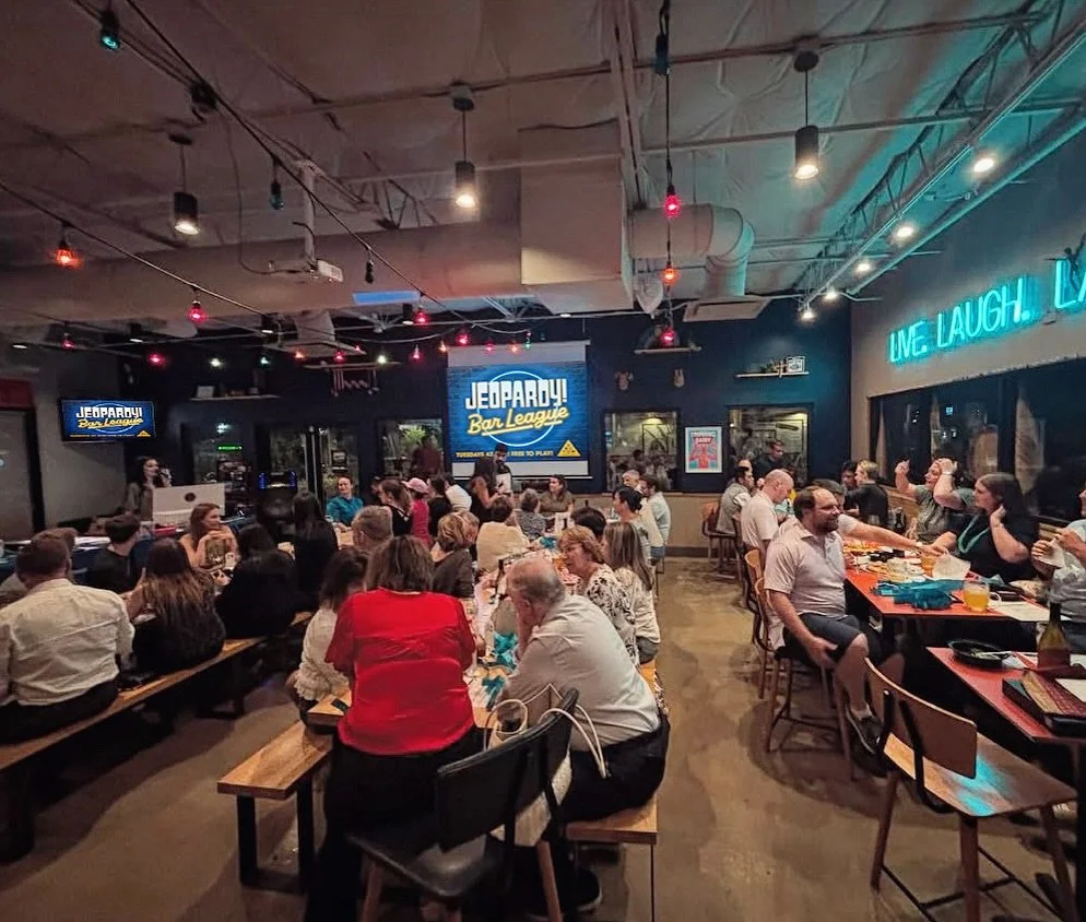 Join us tonight in the taproom for @jeopardybarleague with @geekswhodrink!🤓 Every Tuesday evening starting at 7pm, enjoy a whole new bar trivia experience with America&rsquo;s Favorite Quiz Show, JEOPARDY! It&rsquo;s always FREE to play, either solo