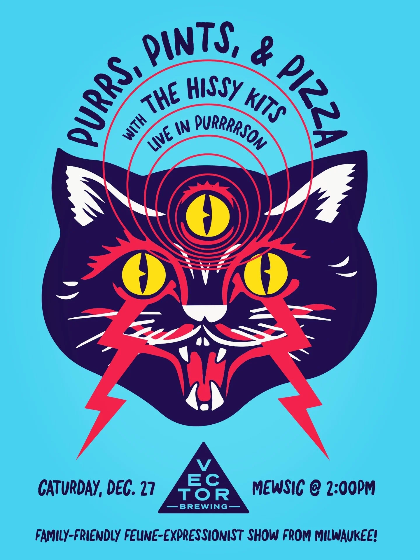 LIVE IN PURRRRSON THIS CATURDAY, DEC. 27! @thehissykits😻

Meet Whiskie &amp; Scotch, two frisky felines visiting us all the way from Milwaukee, Wisconsin! Enjoy this feline-expressionist, theremin-and-piano art duo as they purr-form a family-friendl