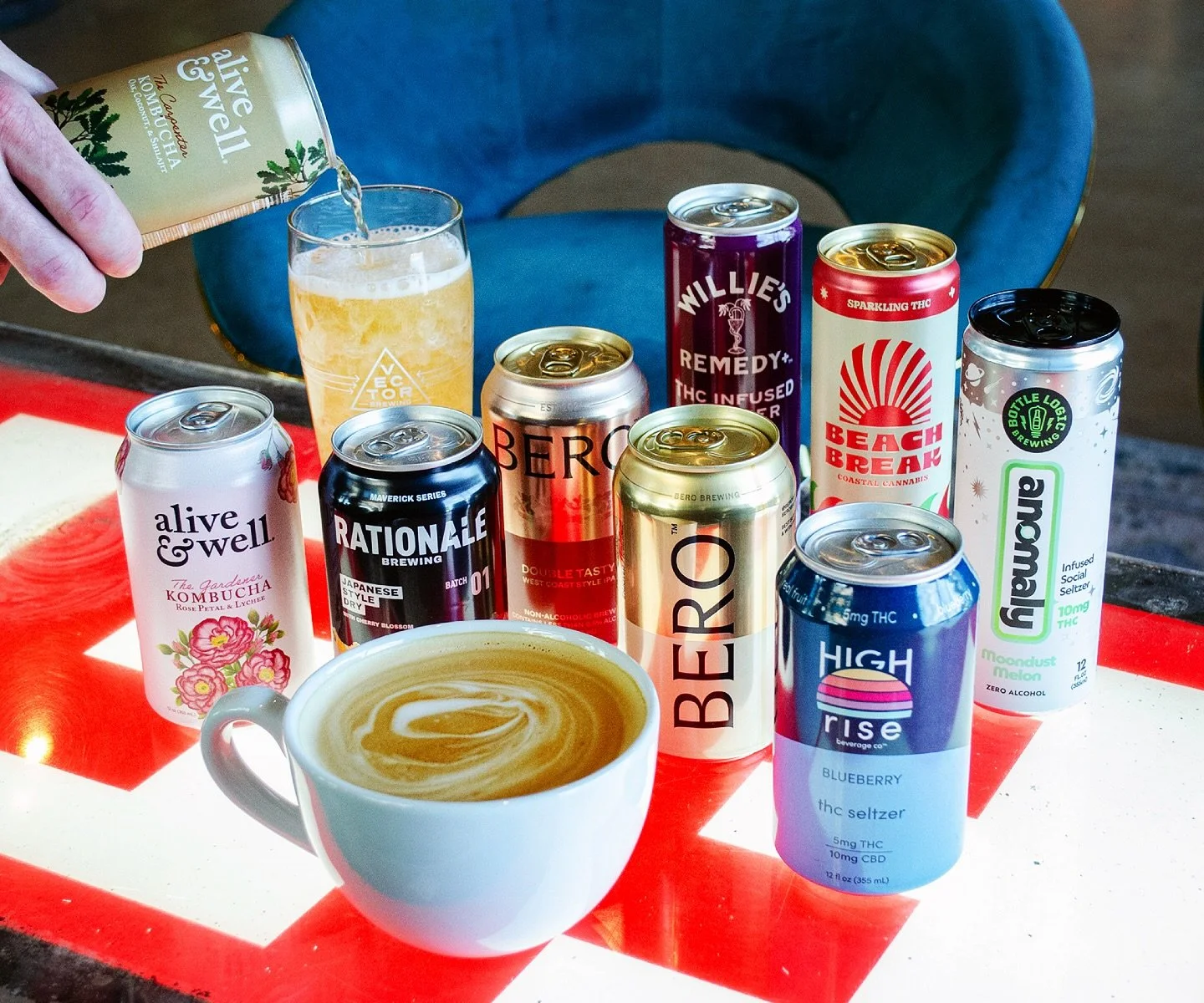 It may be Dry January for some, but we always have a variety of non-alcoholic options to wet your whistle when visiting Vector.😙

Beer lovers can enjoy a crisp @rationalebrewing Japanese-style dry lager w/ cherry blossom, or your choice of a hoppy W