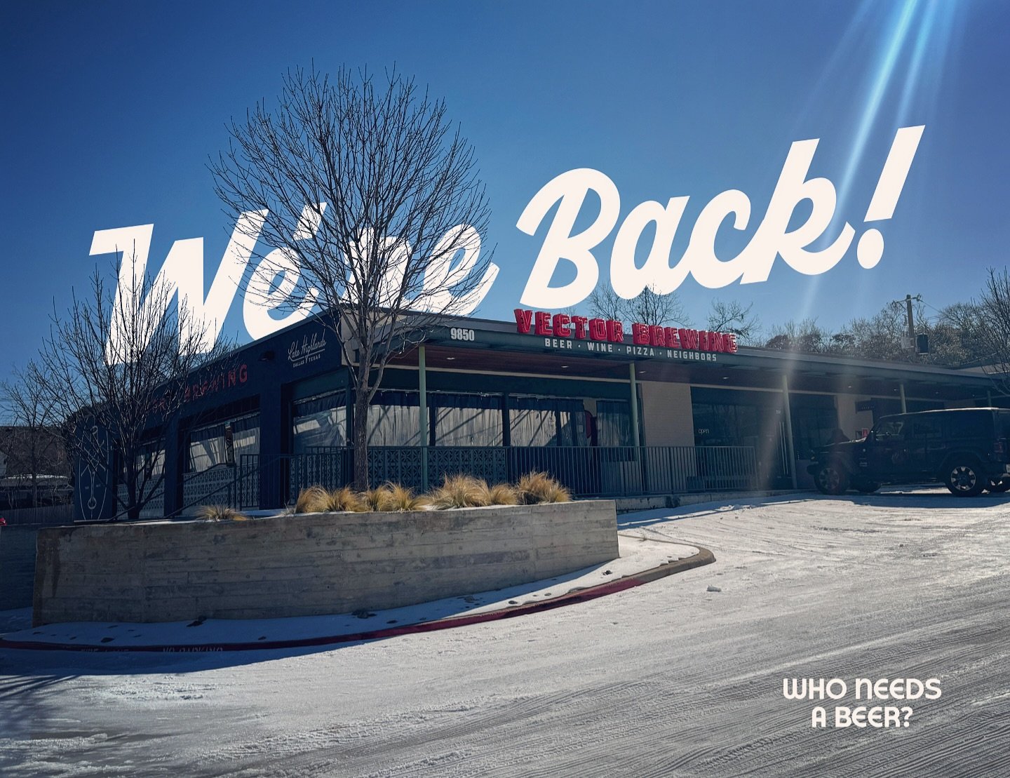 WE&rsquo;RE BACK AT IT! Rejoice, friends &mdash; Vector is Vectoring again.🙌

You going stir crazy like us? Forget what day of the week it is? We feel ya. Thanks for being patient with us while we get our kitchen restocked and everything back to nor