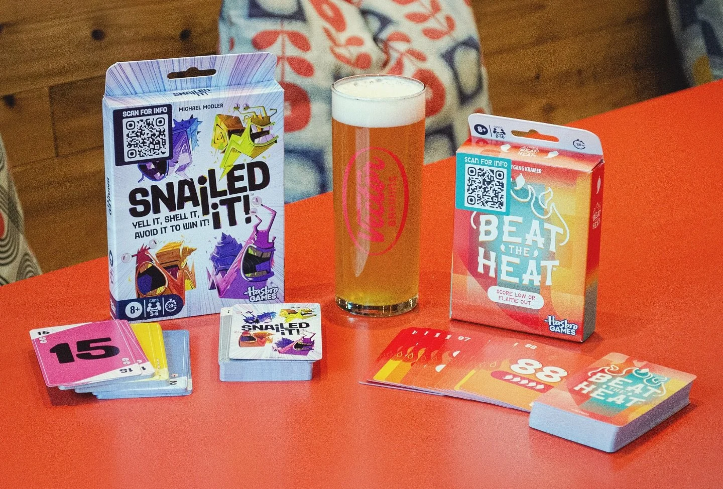 Looking for a new game to play while visiting your favorite neighborhood brewpub? We got you!🙌 Introducing TWO new games courtesy our friends @jointestflight and @hasbrogames &mdash; Snailed It! and Beat the Heat! 

Snailed It! is&nbsp;a fast-paced,