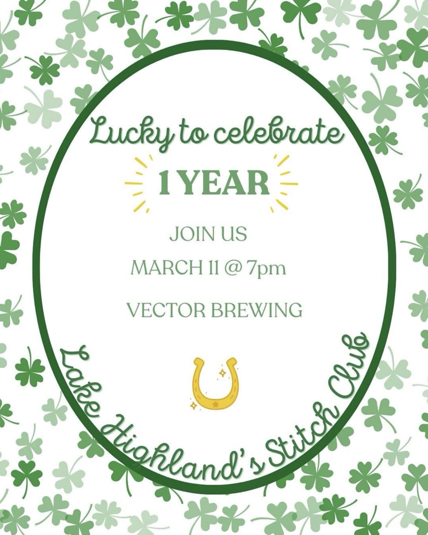 Sip &amp; Stitch 1 Year Anniversary w/ LH Stitch Club 