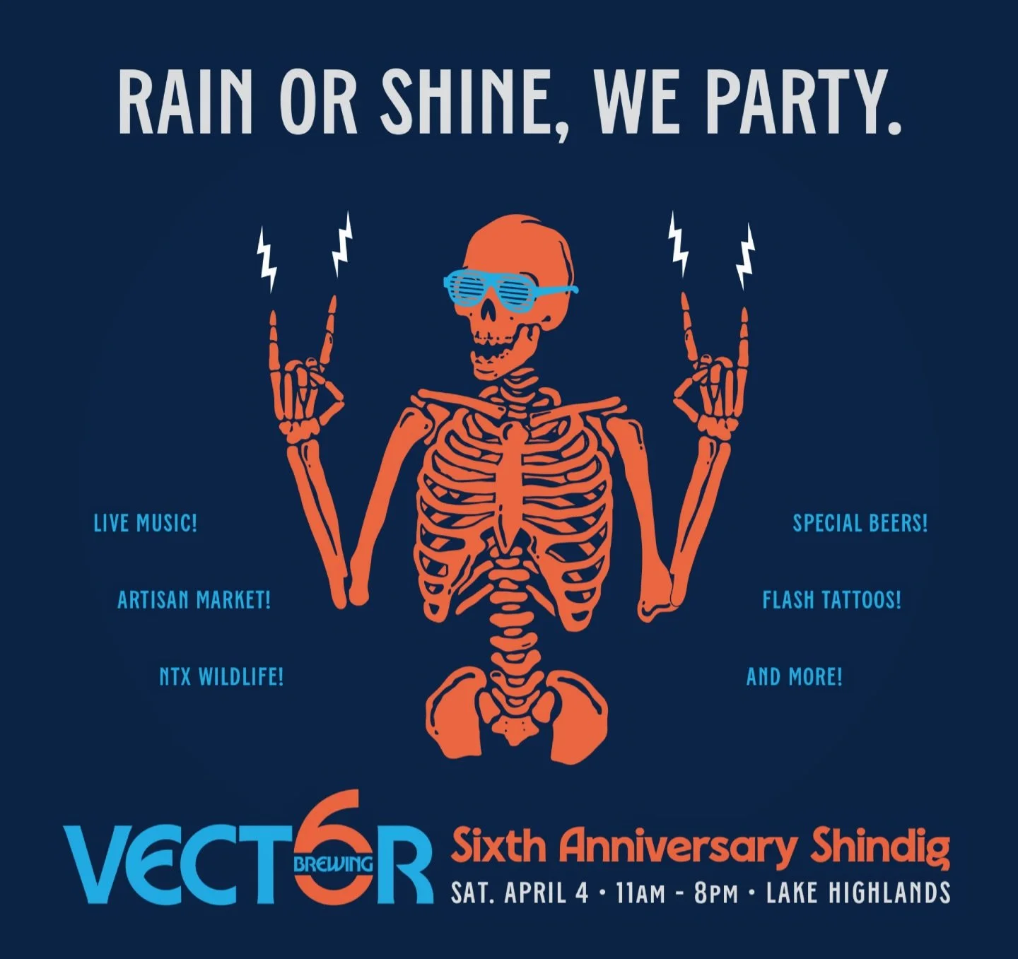 🙌THIS SATURDAY WE CELEBRATE SIX YEARS!🙌

Join us Sat. April 4 from 11am to 8pm for a party six years in the making!

We&rsquo;re releasing special beers.🍻
We&rsquo;re shopping in the market.🛍️
We&rsquo;re gonna boogie.🕺🏻
We&rsquo;re getting fre