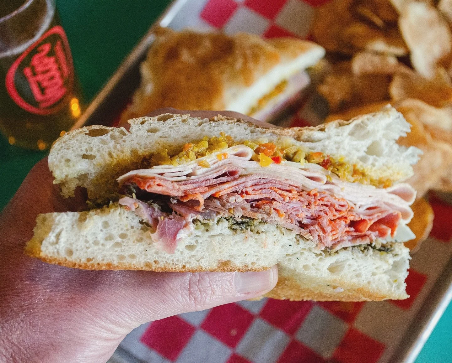 Don&rsquo;t hate, situate.

You feelin&rsquo; big hungry? Stop in for The Situation&mdash;our version of the classic Italian cold cut sando piled high with prosciutto, hot capicola, mortadella, provolone cheese, then finished with a little GTL - giar