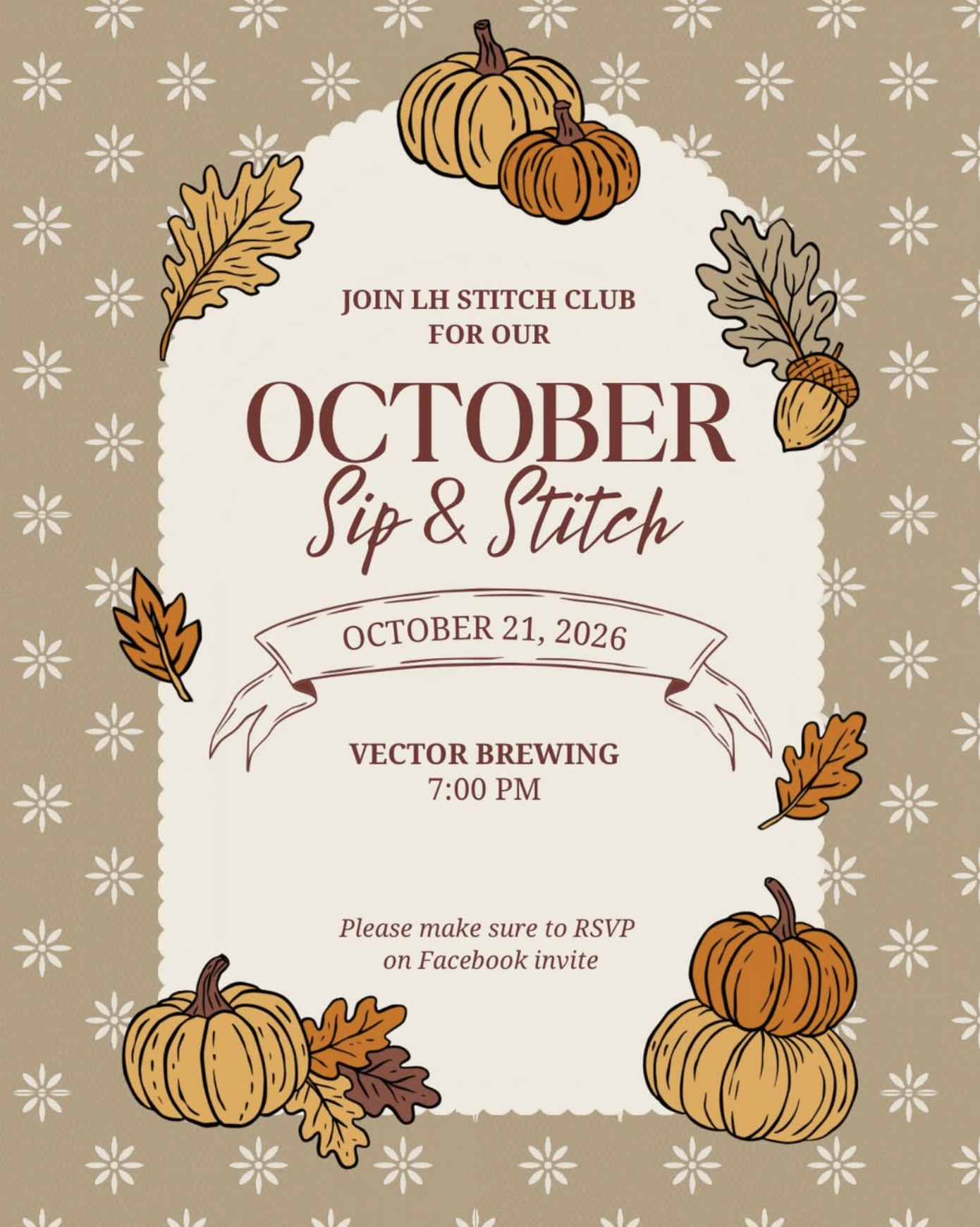Sip & Stitch w/ LH Stitch Club