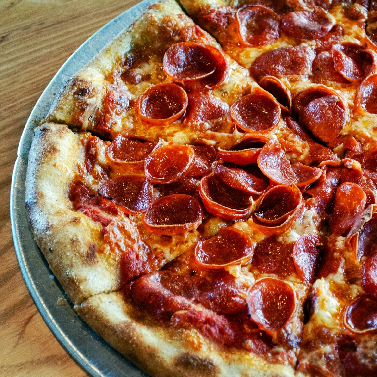 Sunday game plan for #NationalPepperoniPizzaDay: Pizza (of course), Pepperoni (obviously), More pepperoni (good call).

Stop in or take out. Either way, we got you.👊 Open &lsquo;til 8pm.