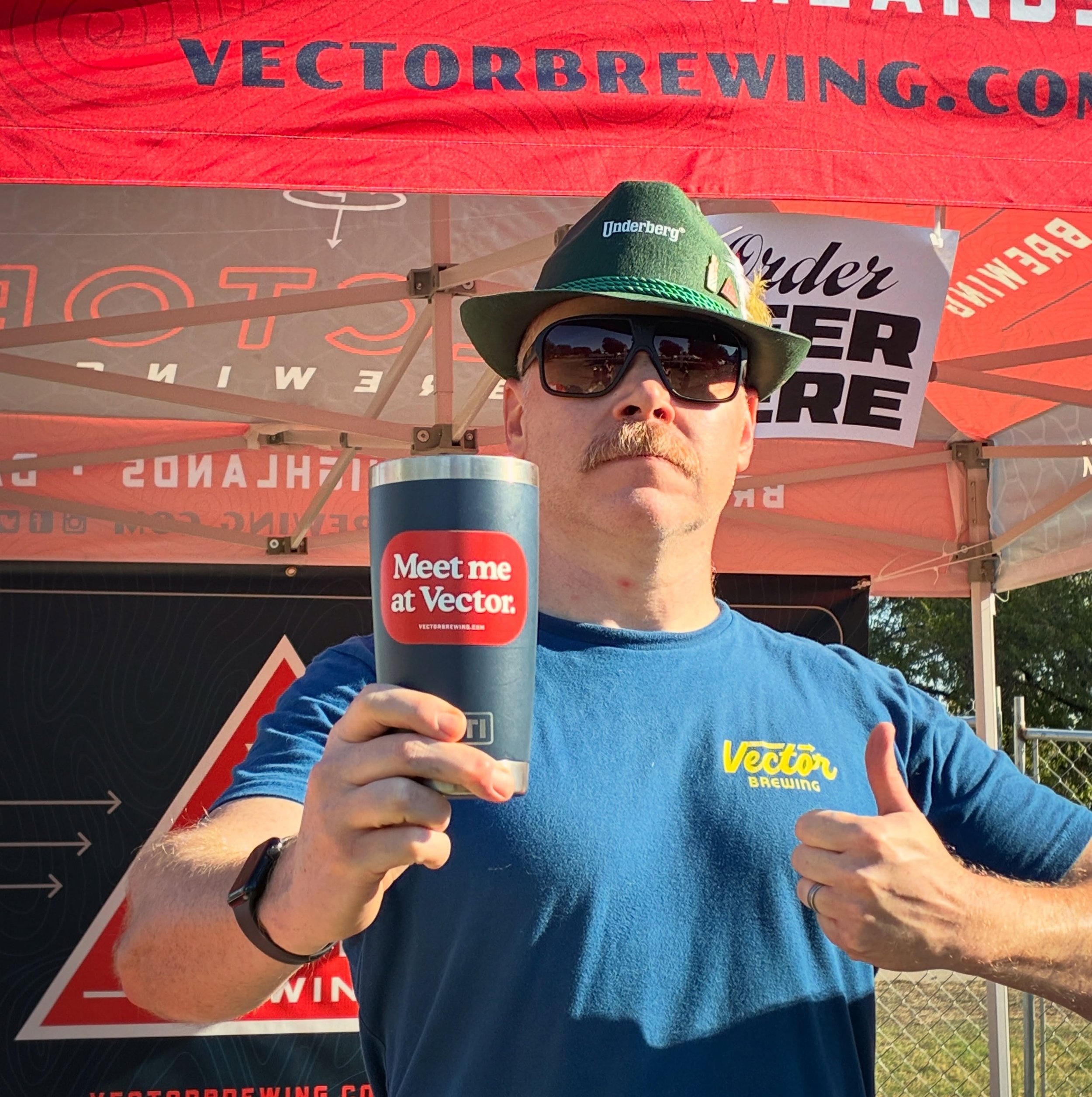 Happy @oktoberfestdallas 🍻

Come on out to Flag Pole Hill today and pay us a visit at the Vector Brewing Market Village! Shop from 30+ vendors, then get a frothy pour of lager from your truly.🍺

Bergs only for the real ones.👊