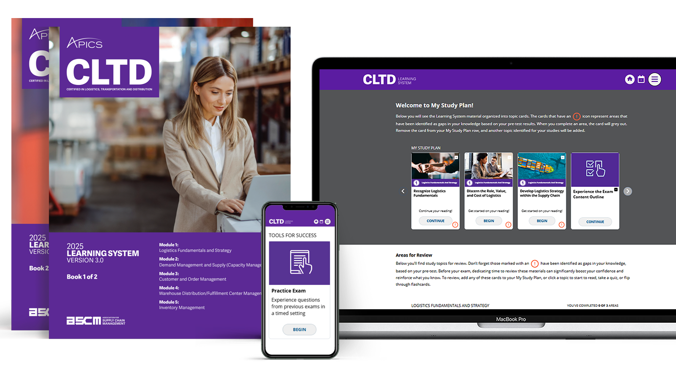 CLTD-Certified in Logistics, Transportation and Distribution    