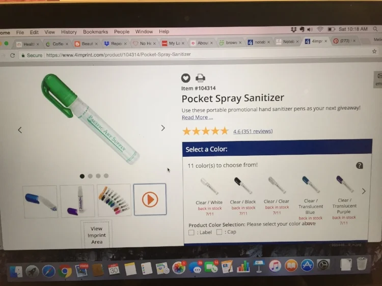 $1.29 each for 100 plus $50 set up fee. Link